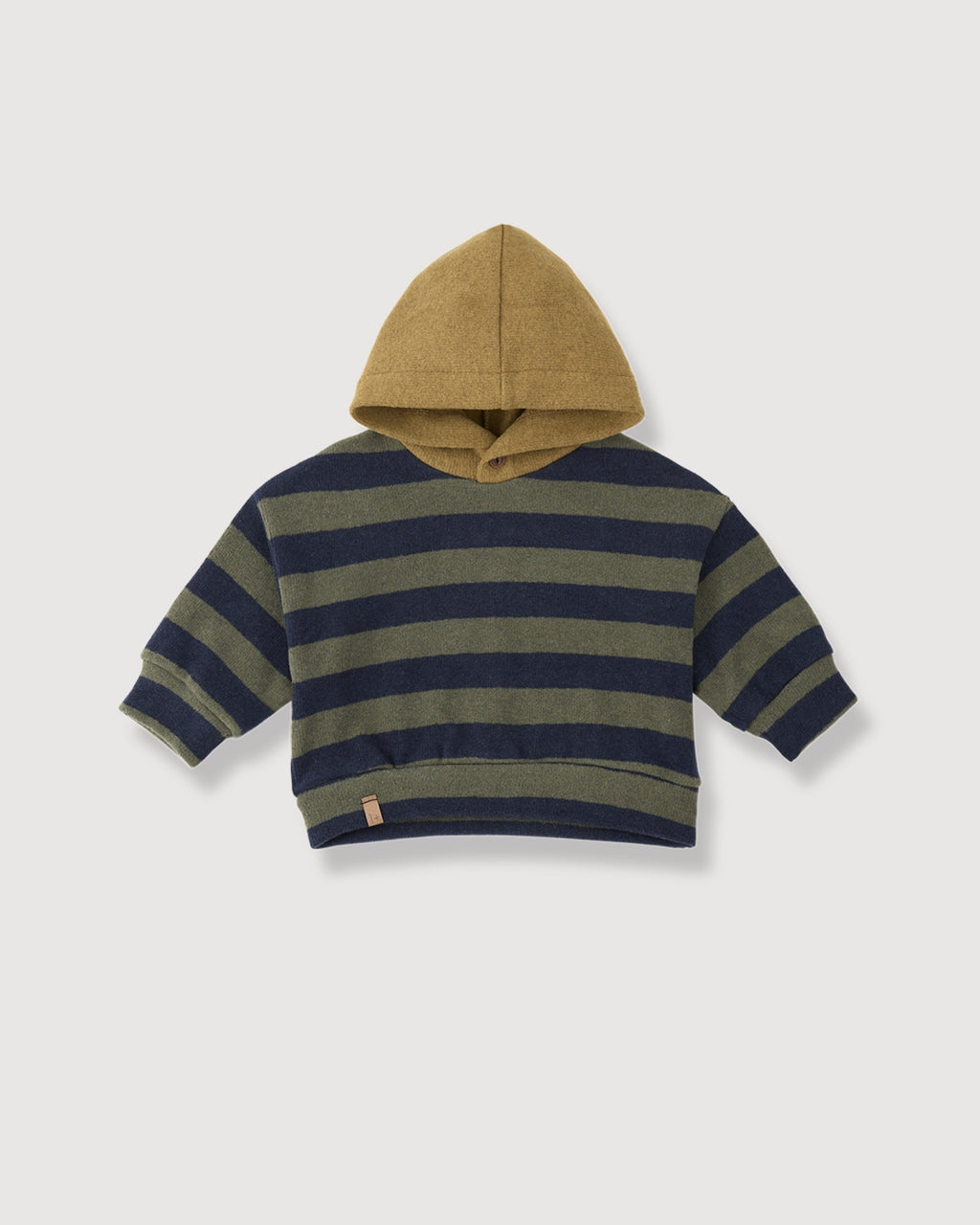 1+ IN THE FAMILY | felpa righe cappuccio
