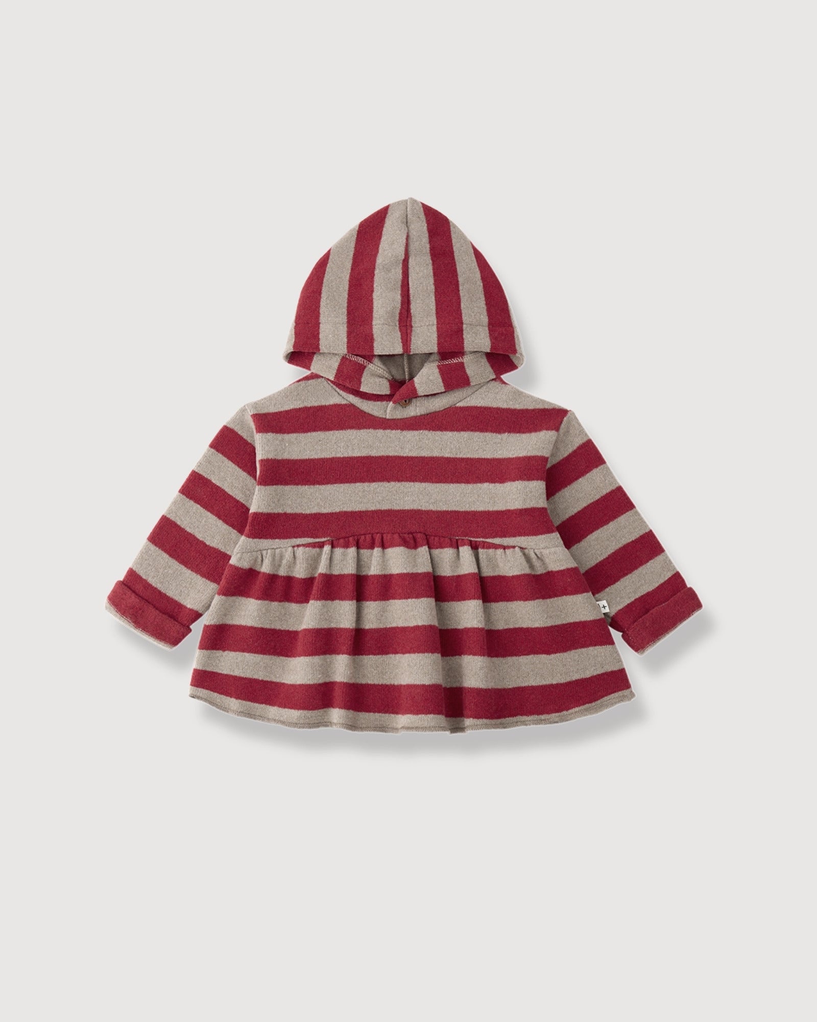 1+ IN THE FAMILY | felpa righe cappuccio