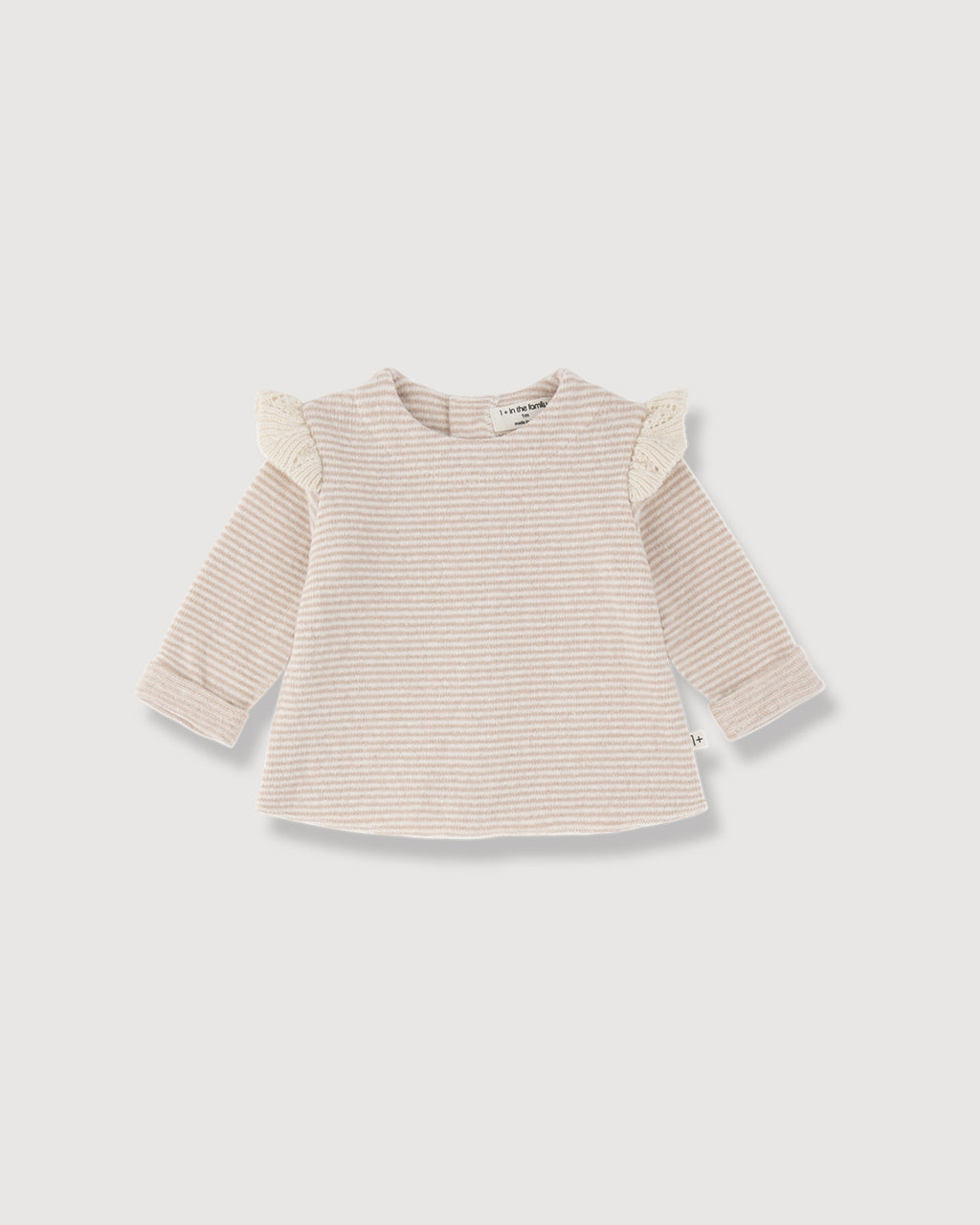 1+ IN THE FAMILY | cardigan a righine con volant