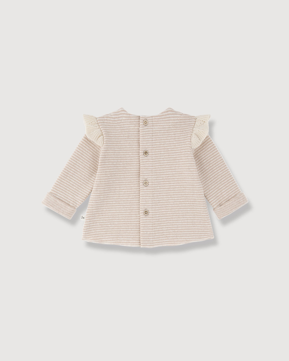1+ IN THE FAMILY | cardigan a righine con volant