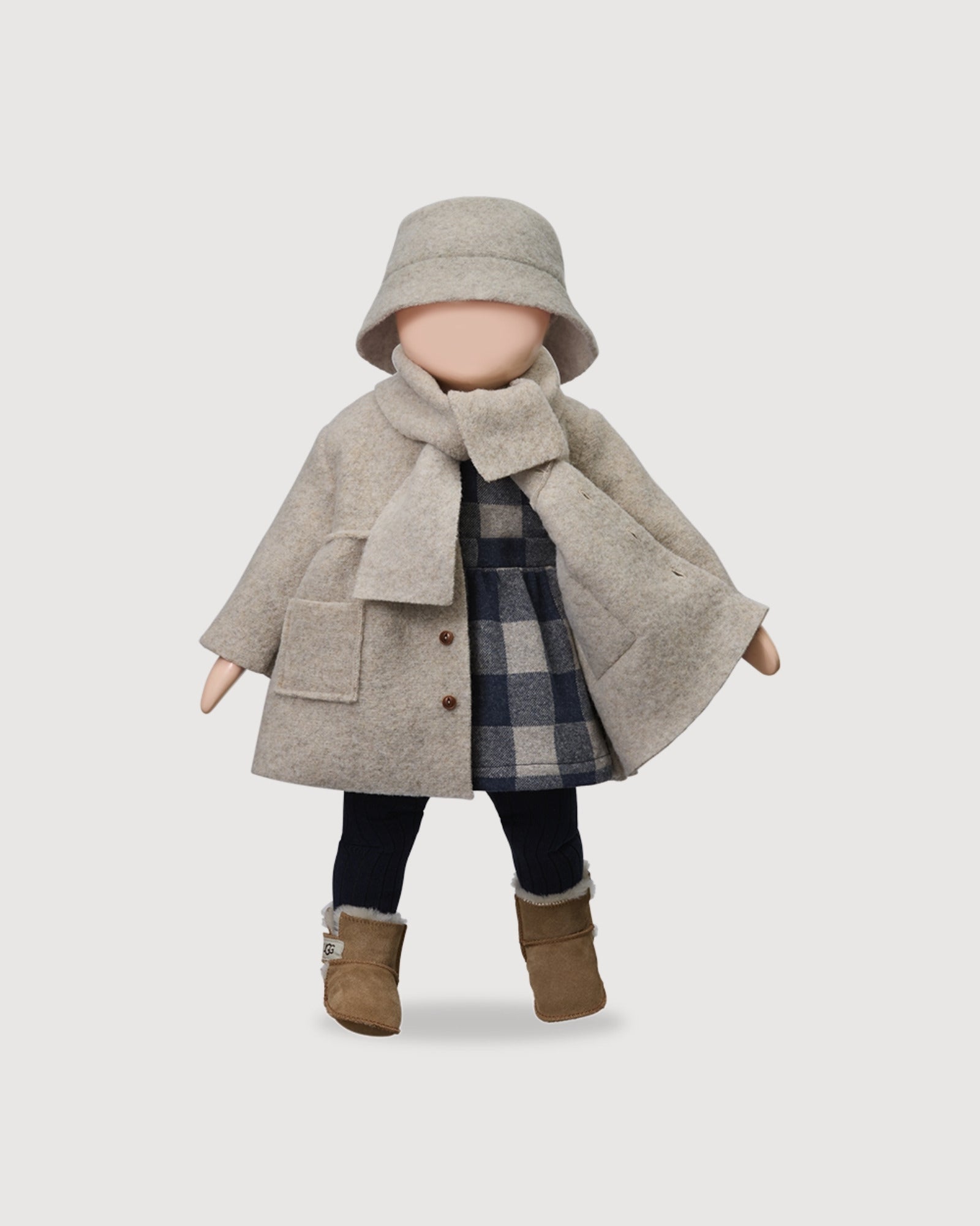 1+ IN THE FAMILY | cappotto sciarpa