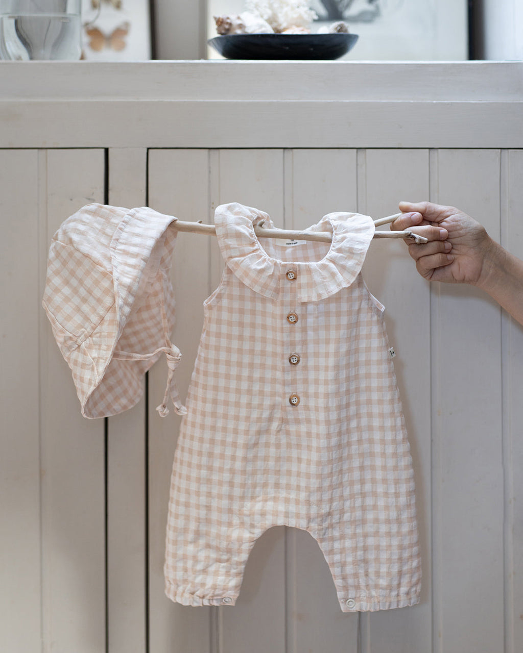 1+ IN THE FAMILY | salopette a quadretti