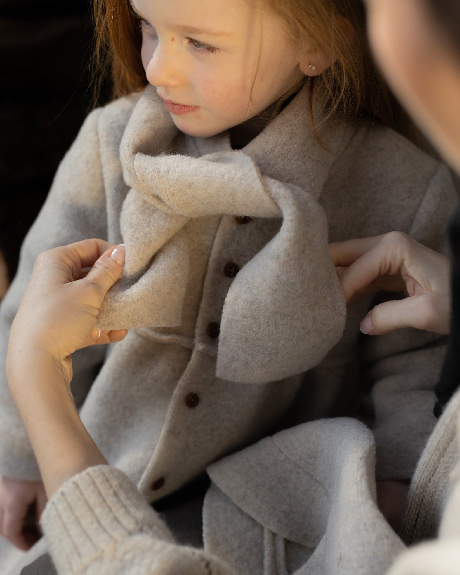 1+ IN THE FAMILY | cappotto sciarpa