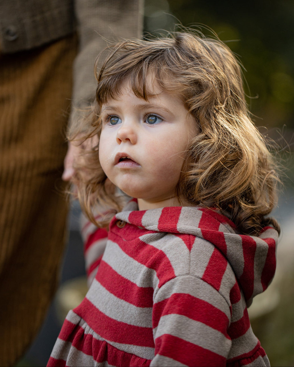 1+ IN THE FAMILY | felpa righe cappuccio