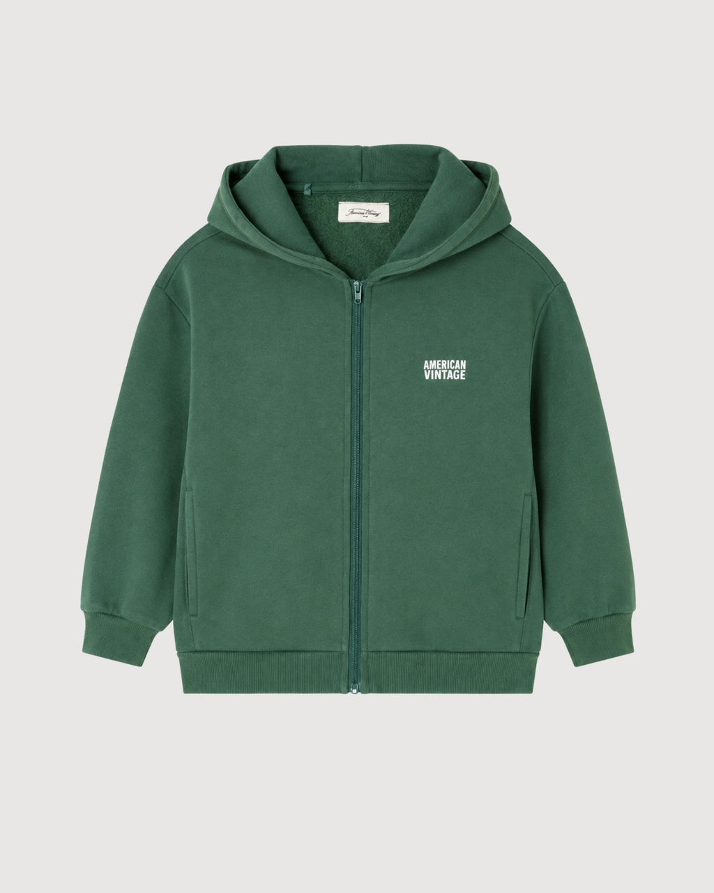AMERICAN VINTAGE | felpa zip cappuccio