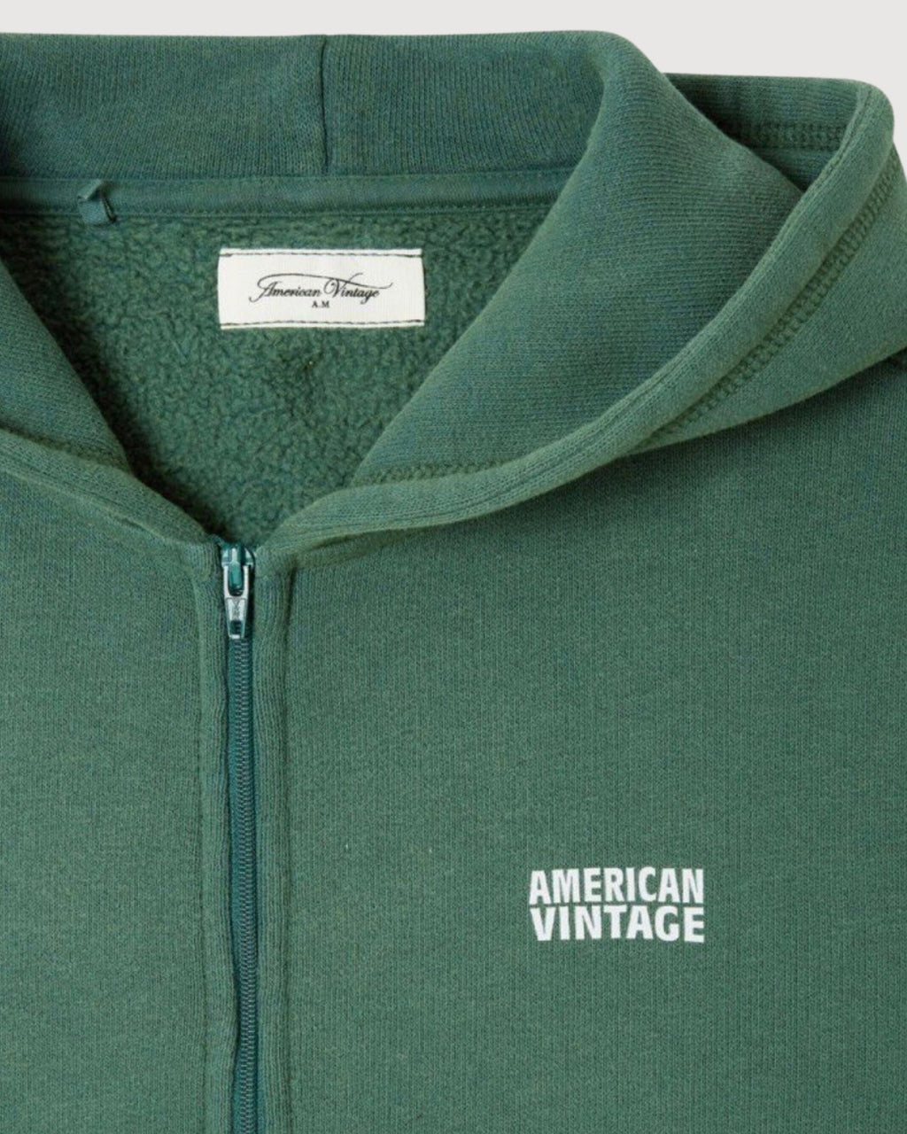 AMERICAN VINTAGE | felpa zip cappuccio