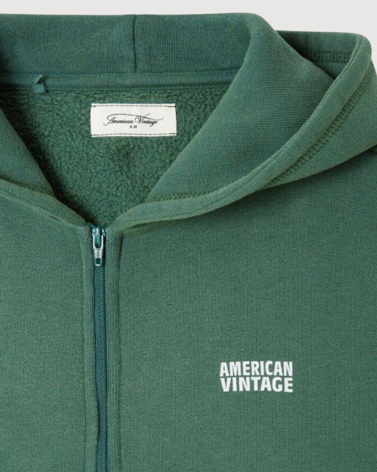 AMERICAN VINTAGE | felpa zip cappuccio