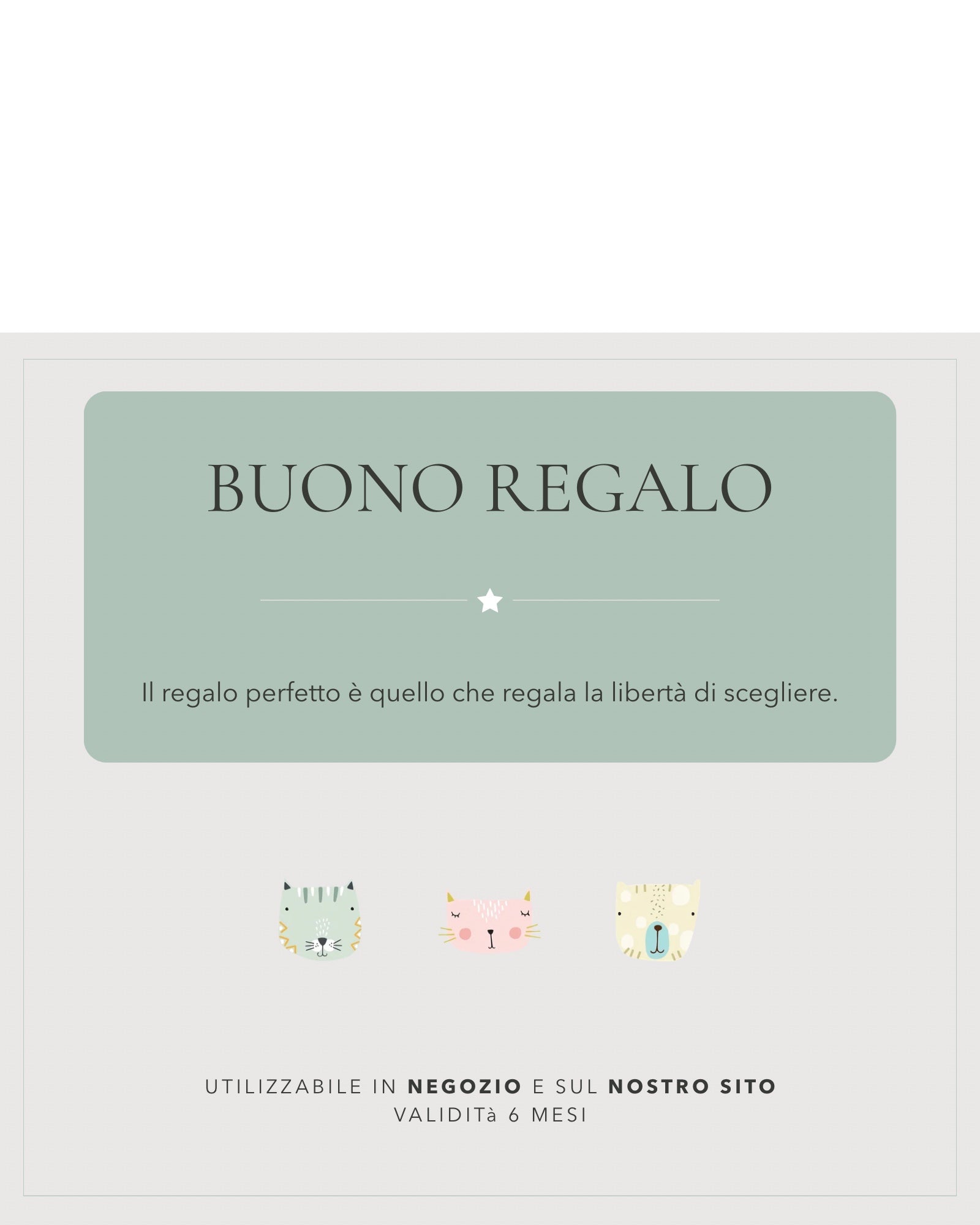 Buono Regalo Ragazzini