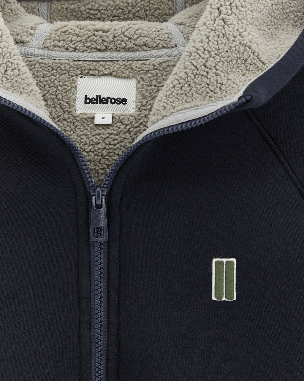 BELLEROSE | felpa zip e cappuccio