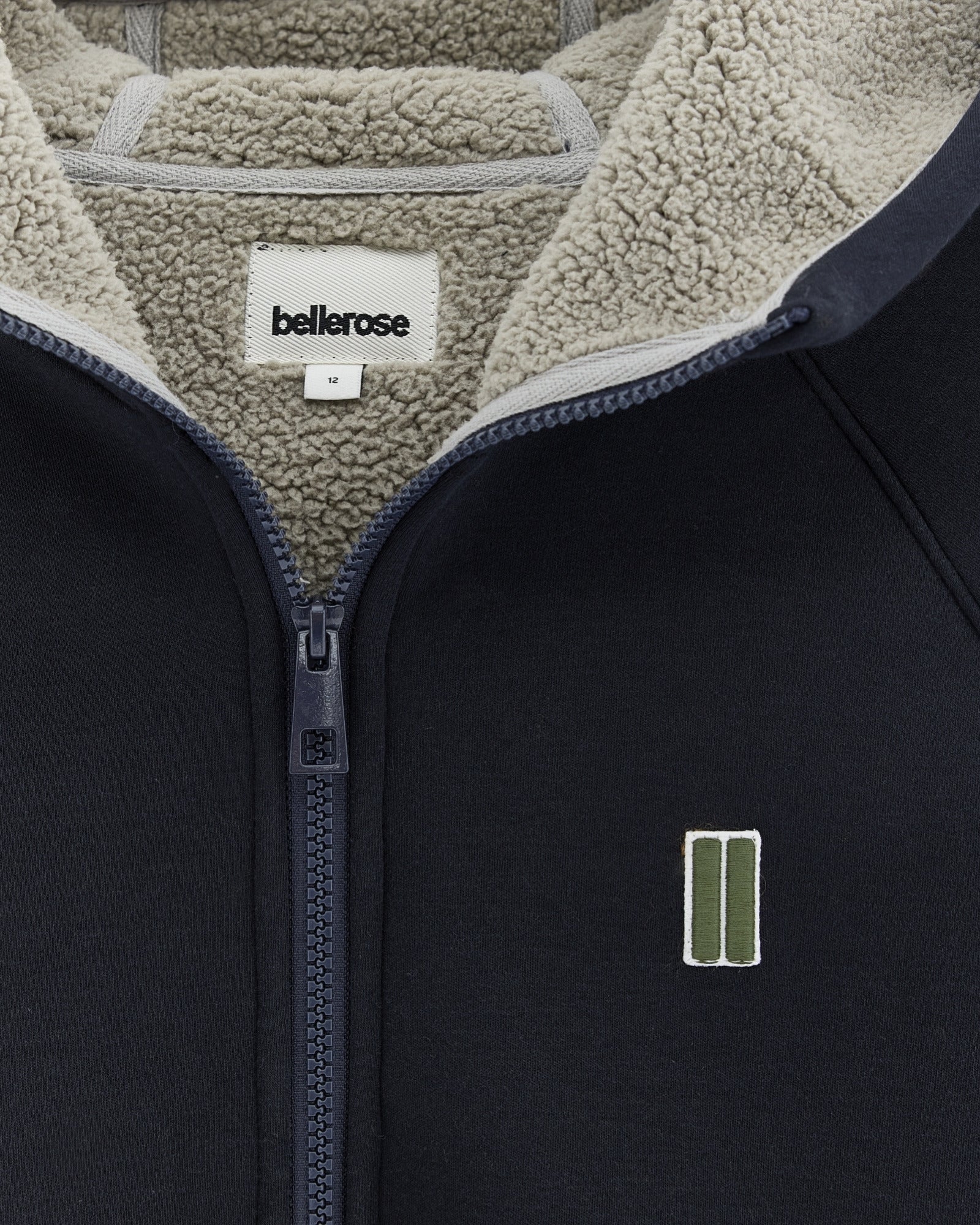 BELLEROSE | felpa zip e cappuccio