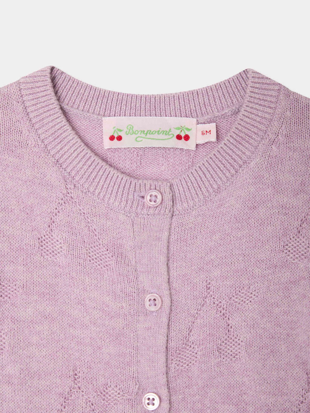 BONPOINT | cardigan motivo ciliegie