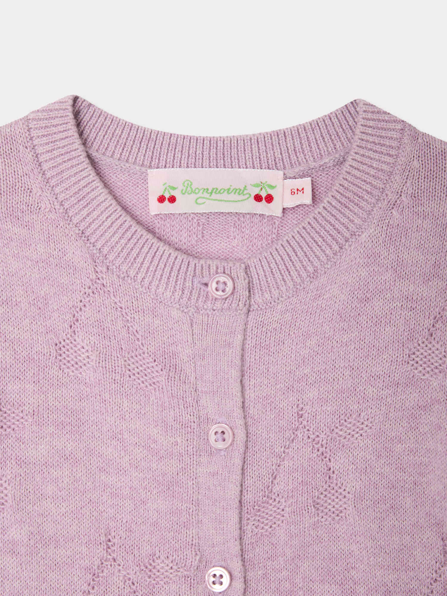 BONPOINT | cardigan motivo ciliegie
