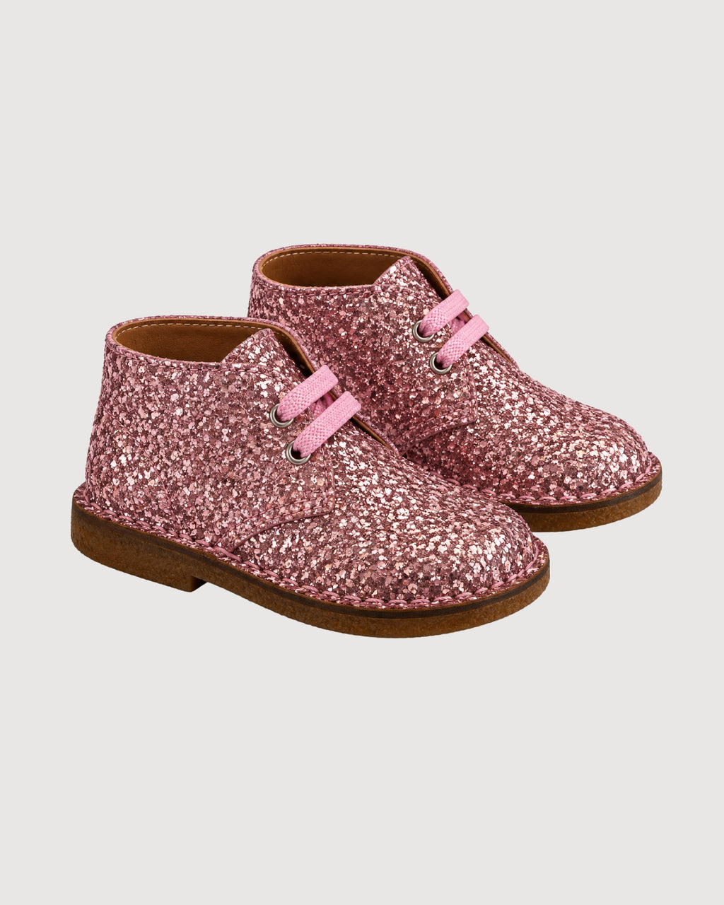 RAGAZZINI | polacchini stringati glitter