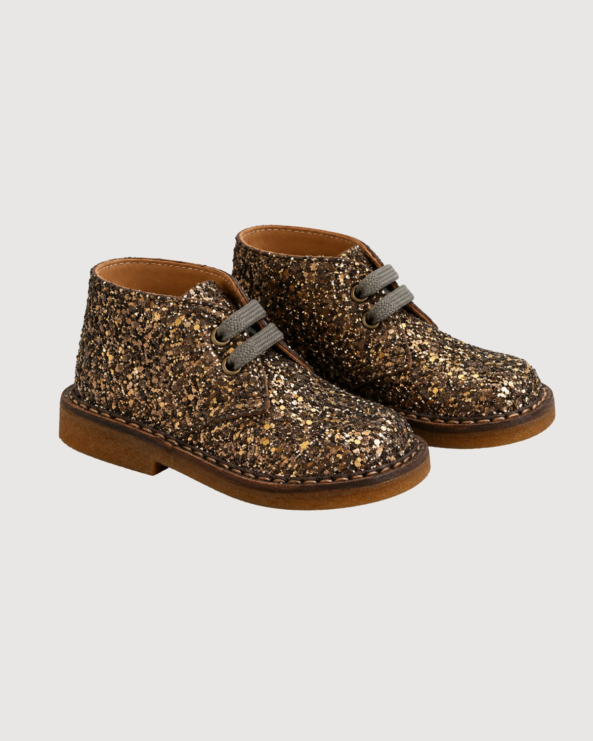 RAGAZZINI | polacchini stringati glitter