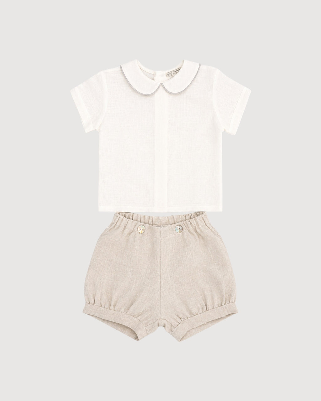 NICOLETTA FANNA | completo lino con bloomer