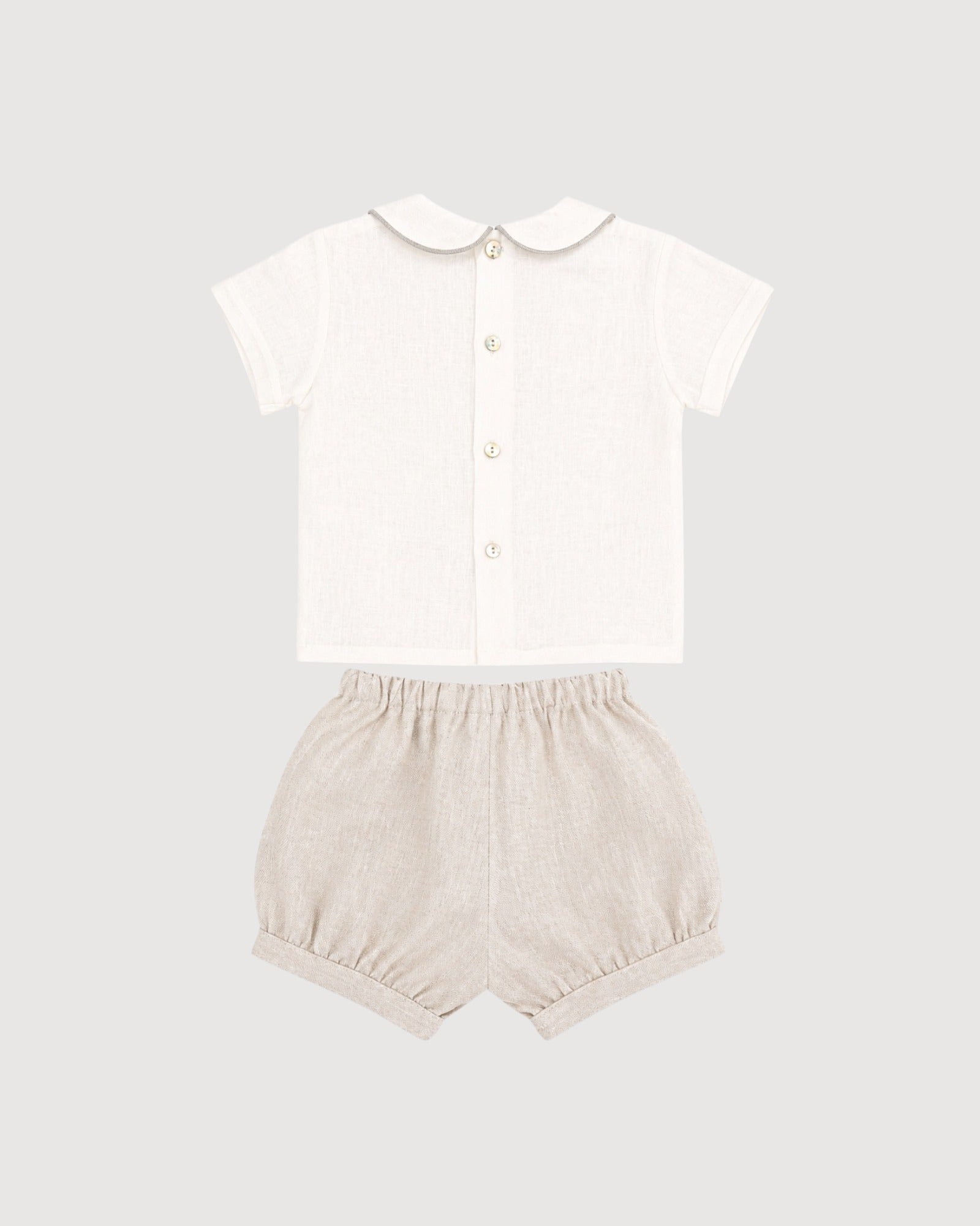NICOLETTA FANNA | completo lino con bloomer