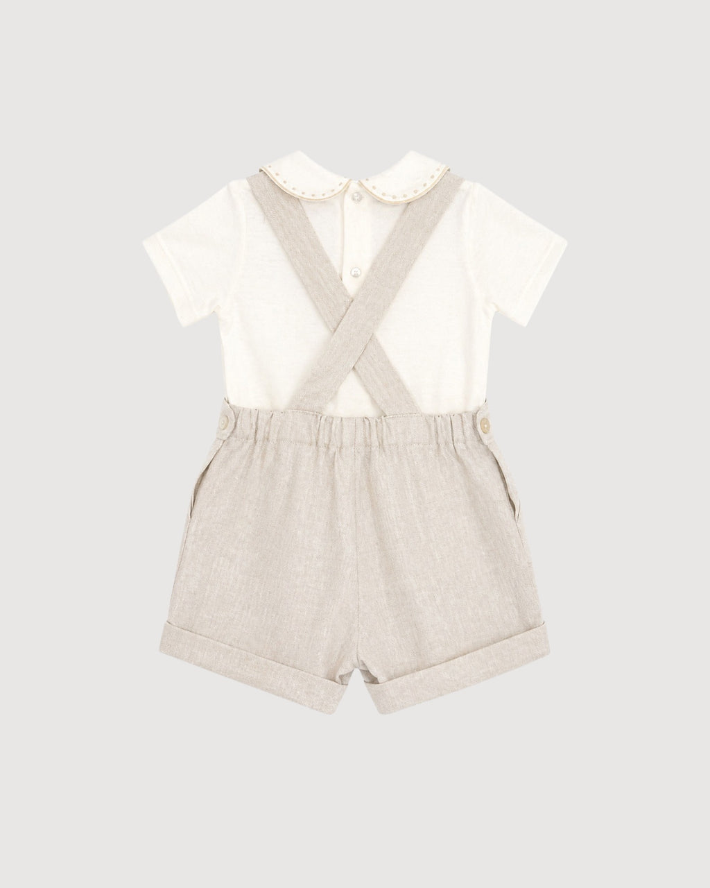 NICOLETTA FANNA | salopette lino con body