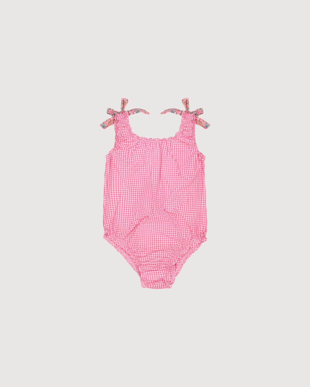 PESCIOLINO ROSSO | costume intero quadretti