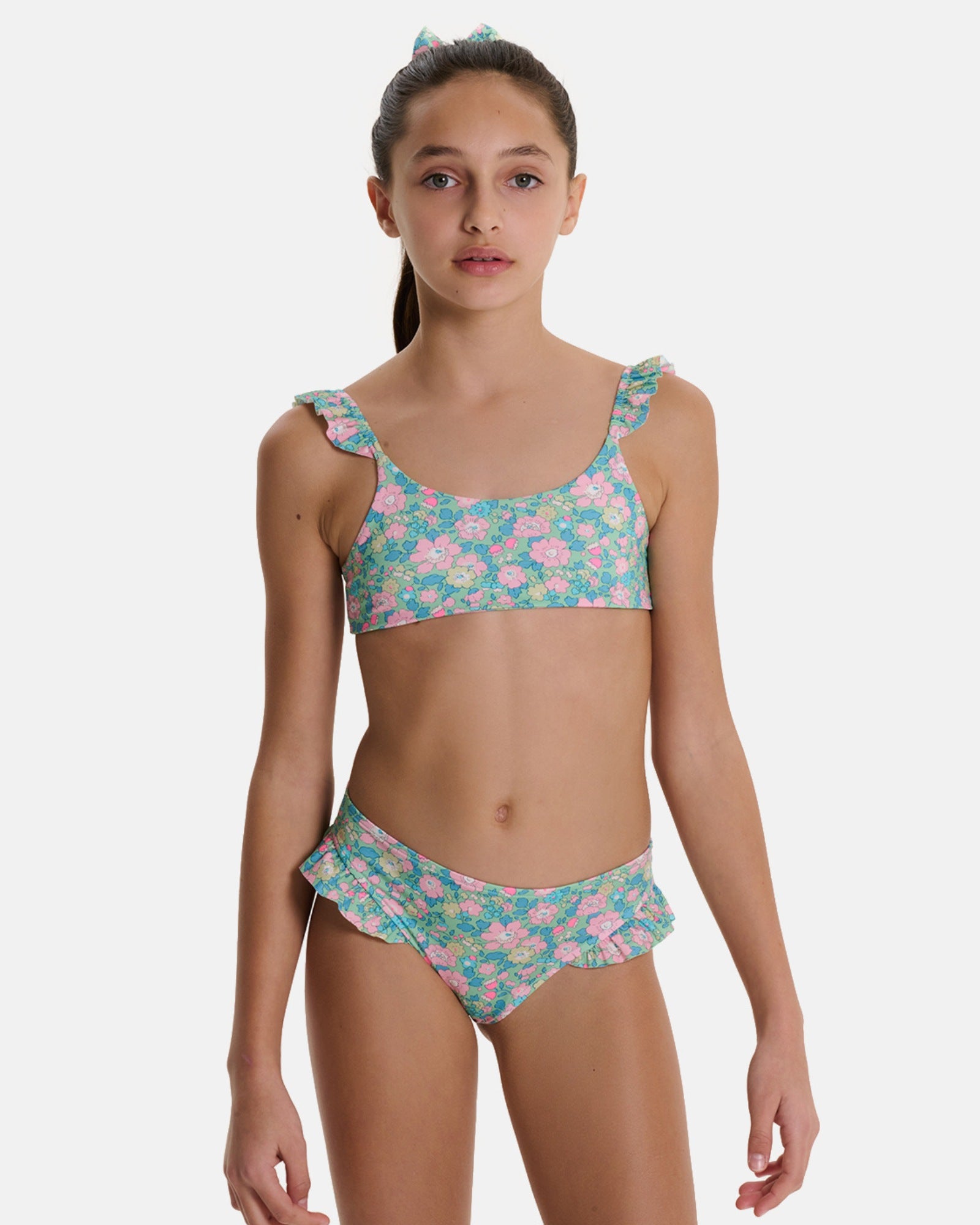 PESCIOLINO ROSSO | costume bikini ruches