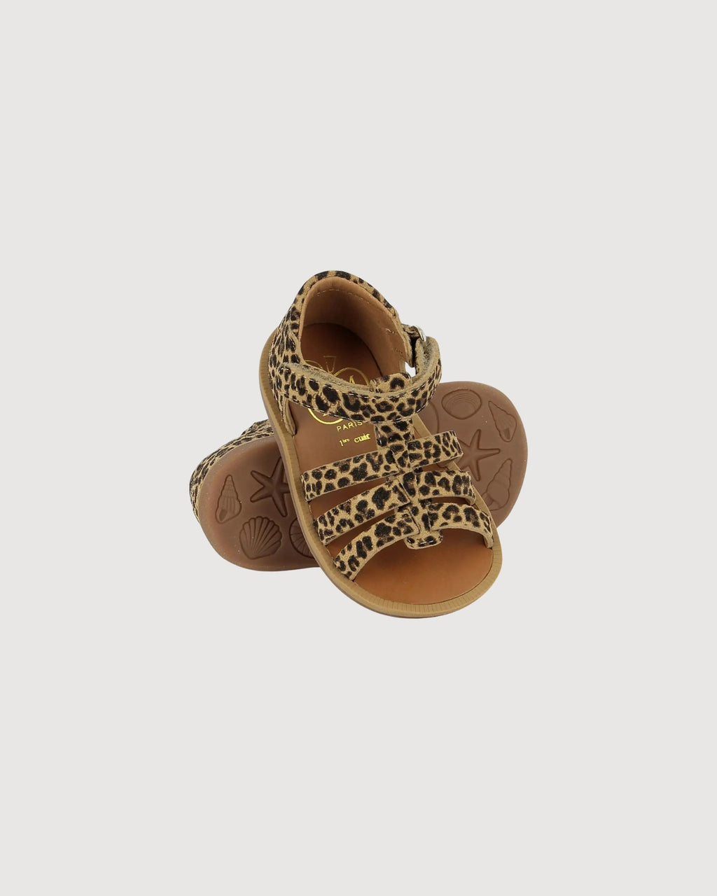 POM D’API | sandali primi passi leopardati