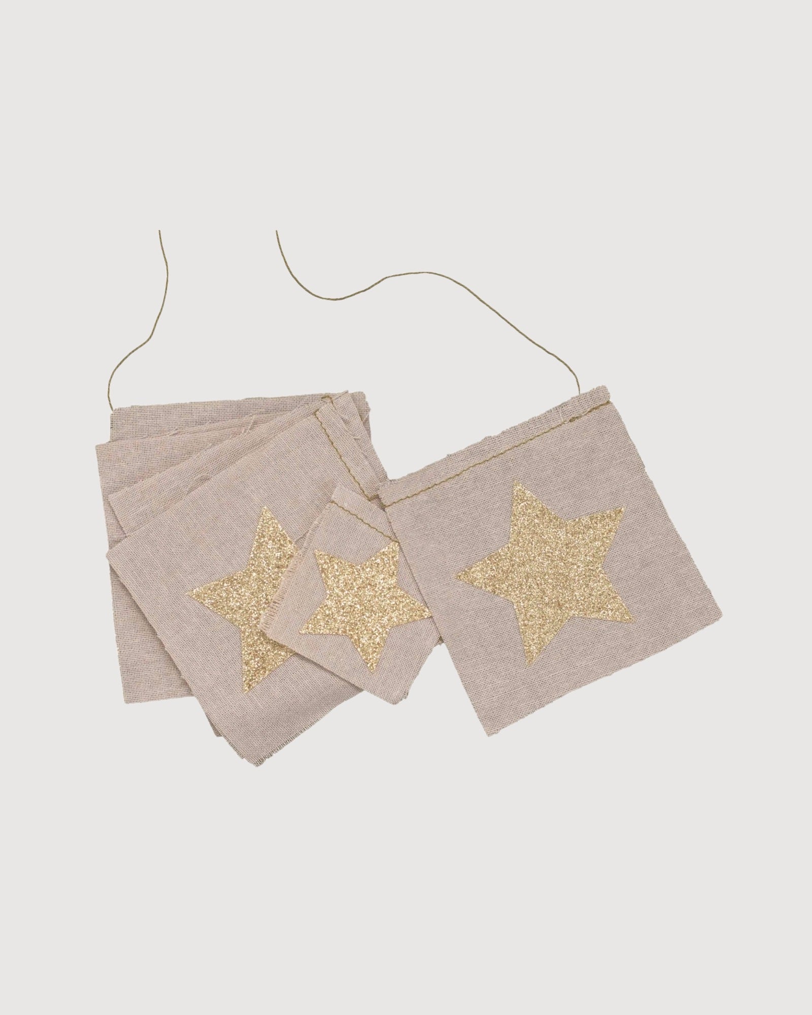 NUMERO 74 | ghirlanda tessuto con stelle glitter