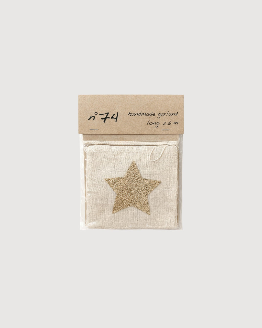 NUMERO 74 | ghirlanda tessuto con stelle glitter