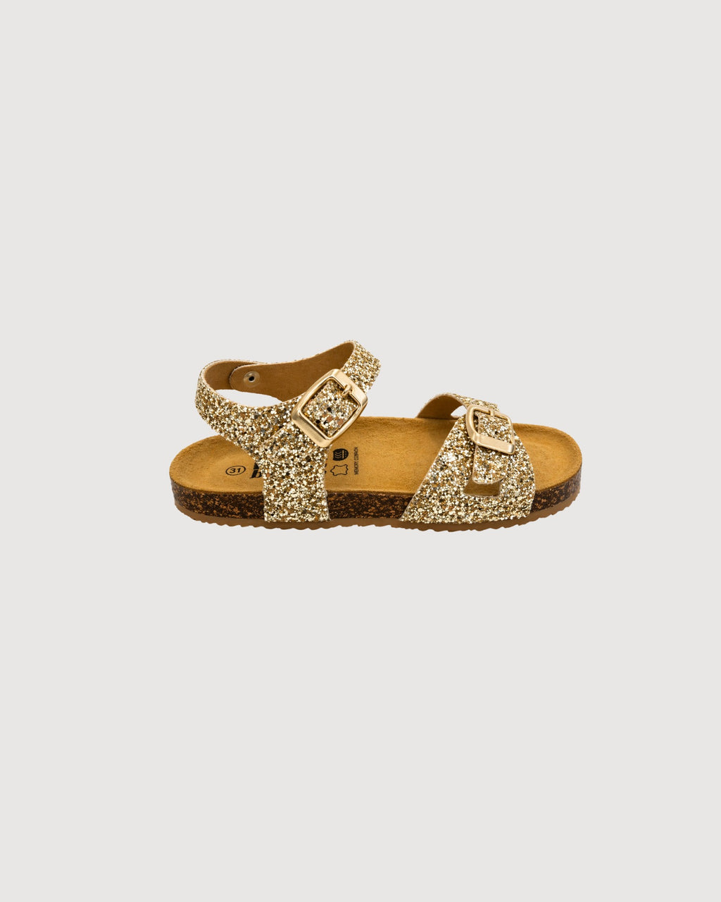 BALOCCHI | sandali doppia fibbia glitter