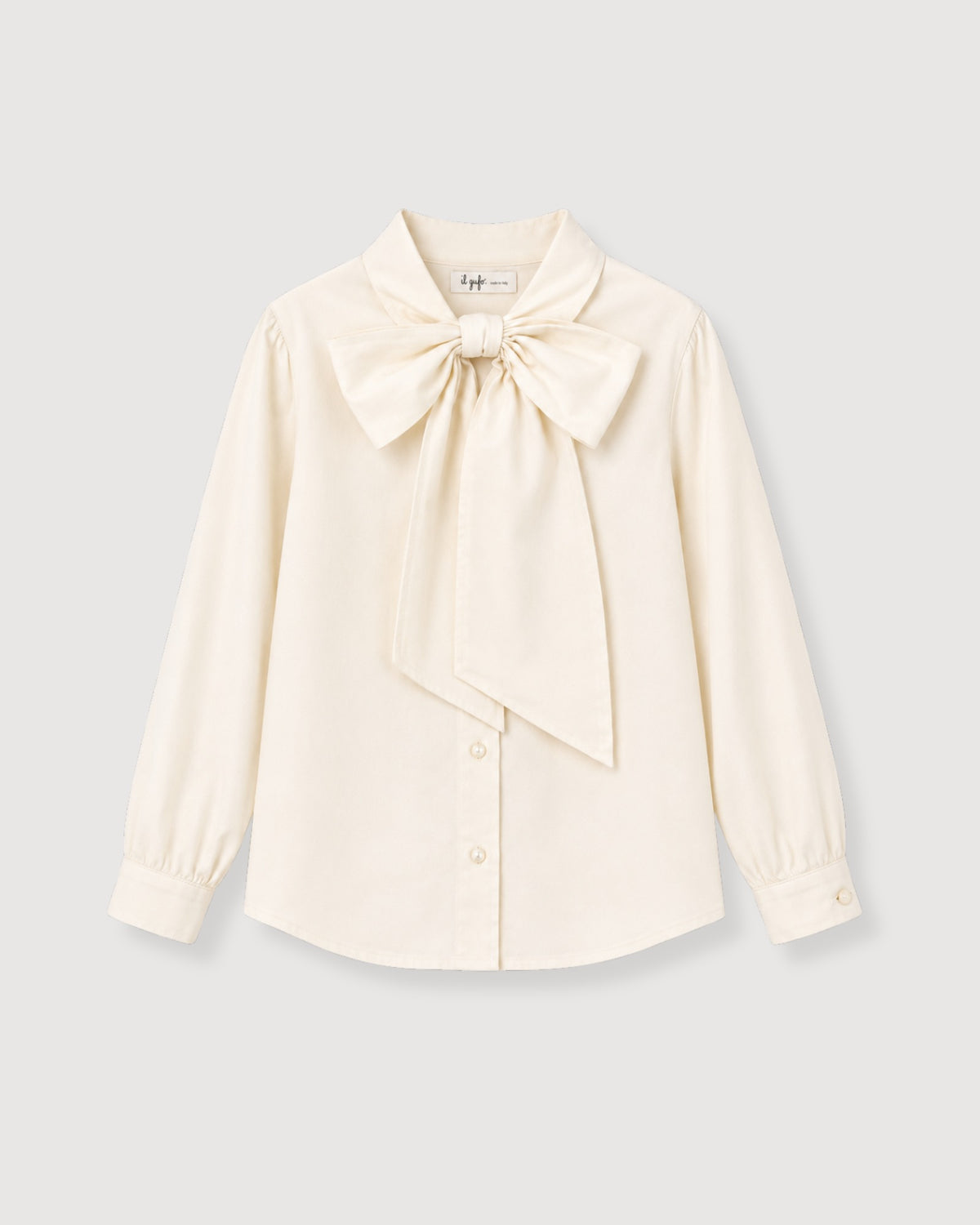 IL GUFO | camicia maxi fiocco