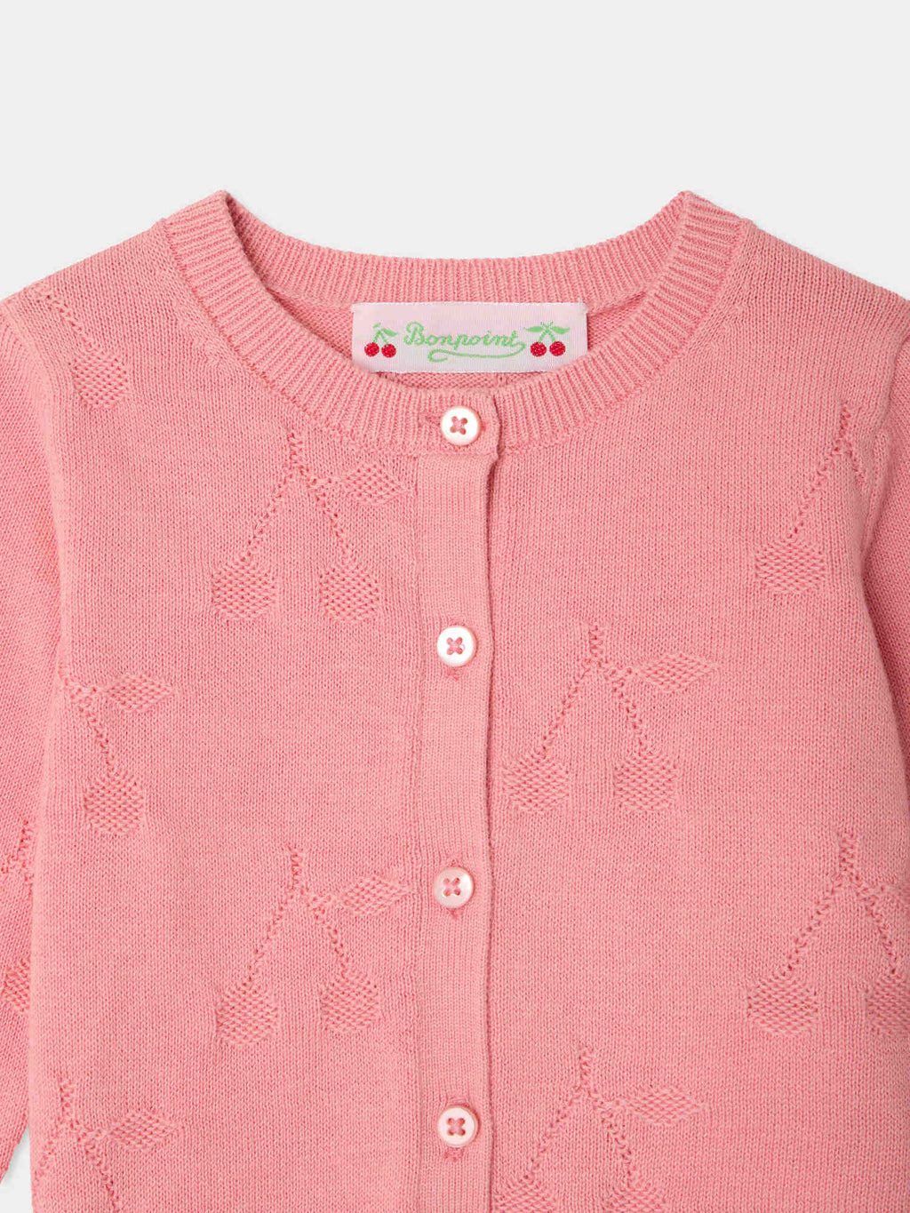 BONPOINT | cardigan motivo ciliegie