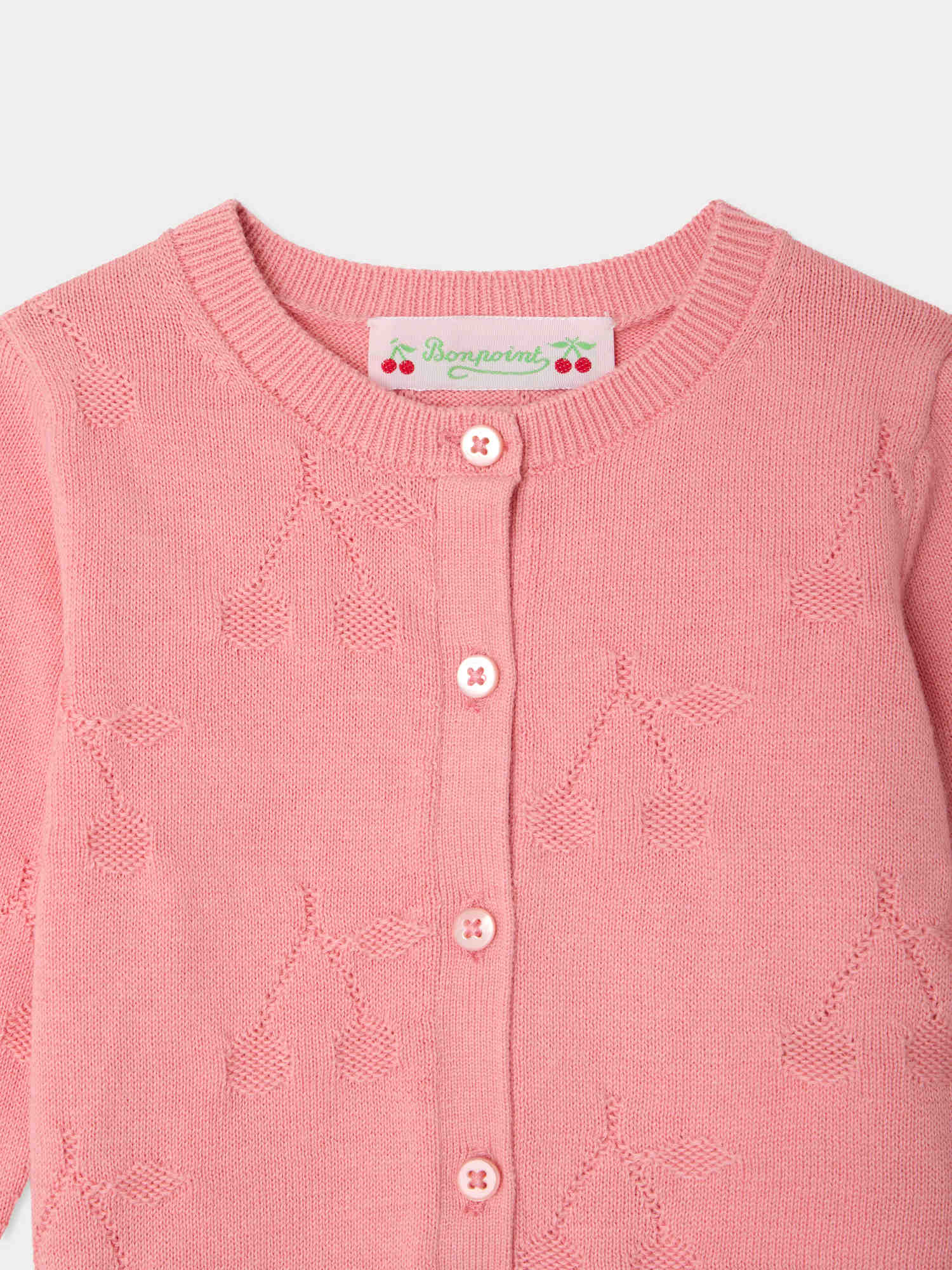 BONPOINT | cardigan motivo ciliegie