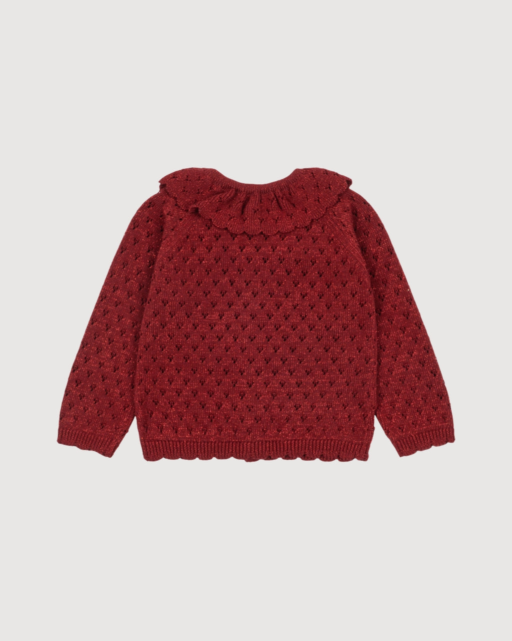 KONGES SLOJD | cardigan traforato con colletto