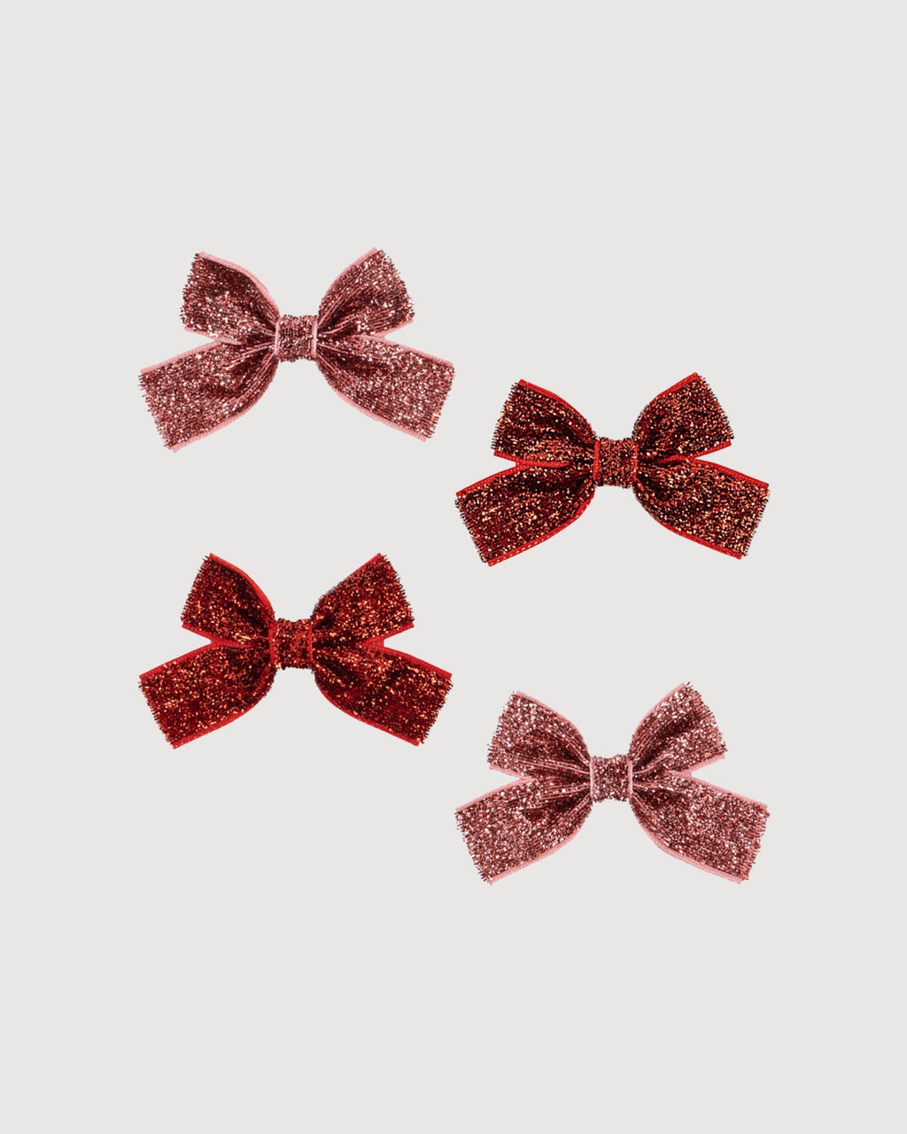 KONGES SLOJD | set fermagli fiocchi glitterati