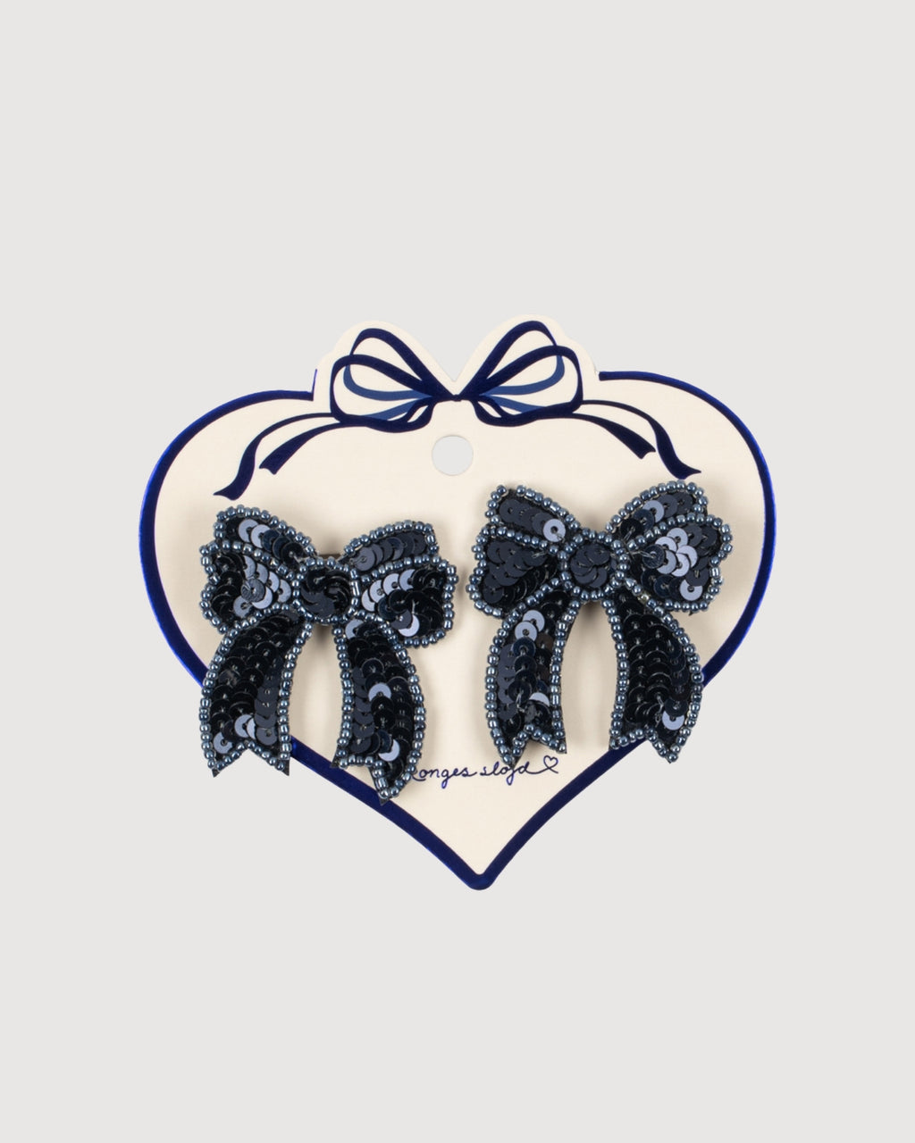 KONGES SLOJD | set fermagli fiocchi paillettes
