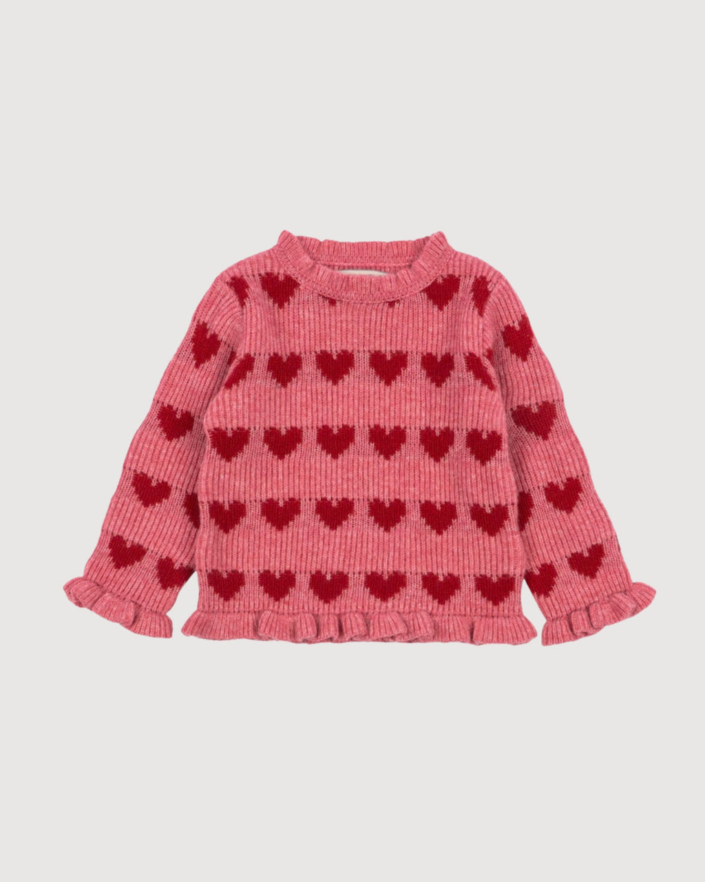 KONGES SLOJD | maglione con cuori jacquard