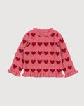 KONGES SLOJD | maglione con cuori jacquard