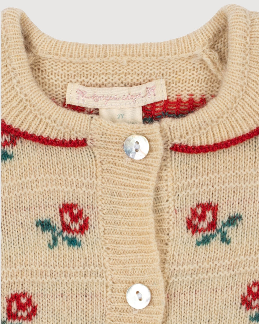 KONGES SLOJD | cardigan roselline jacquard