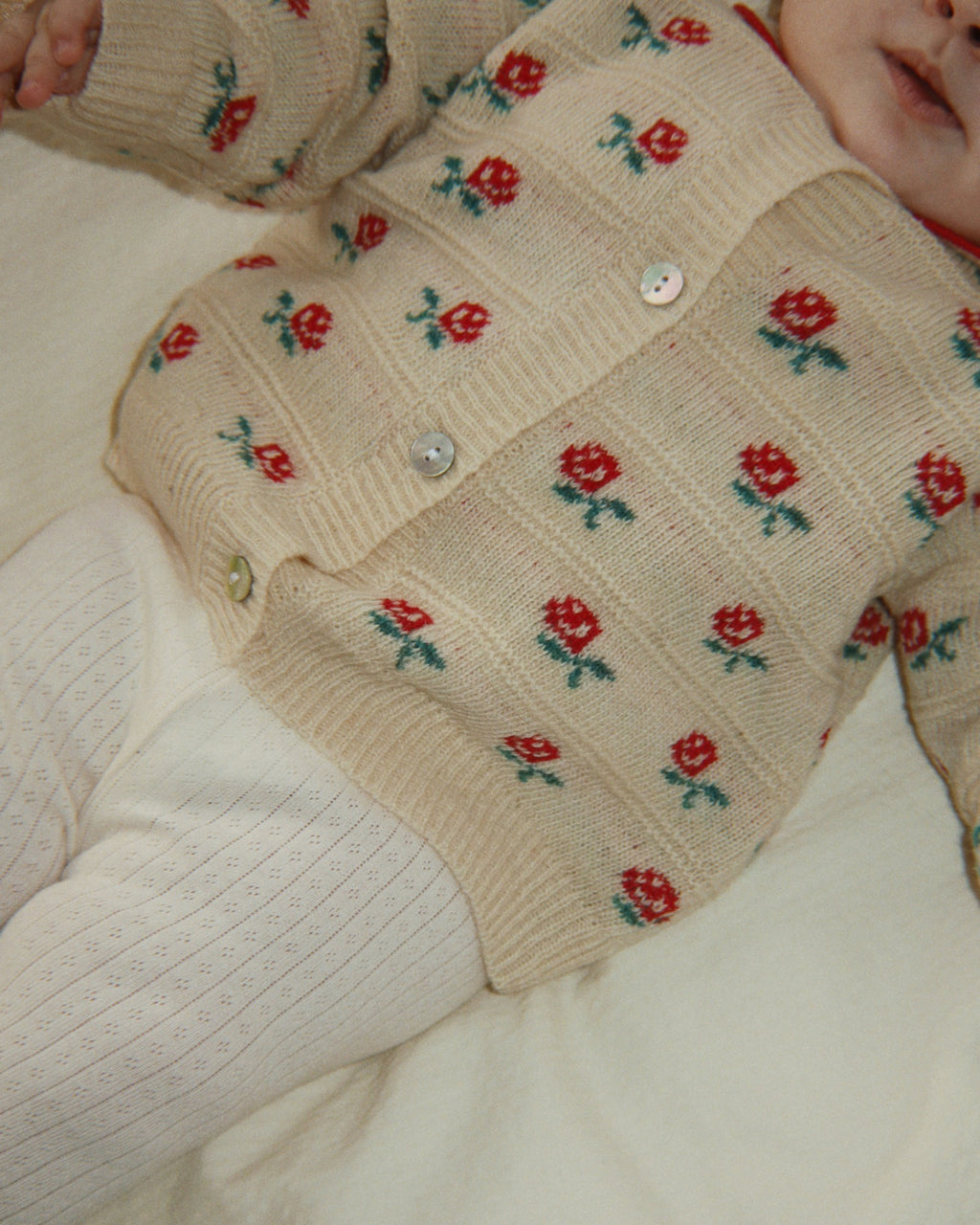 KONGES SLOJD | cardigan roselline jacquard