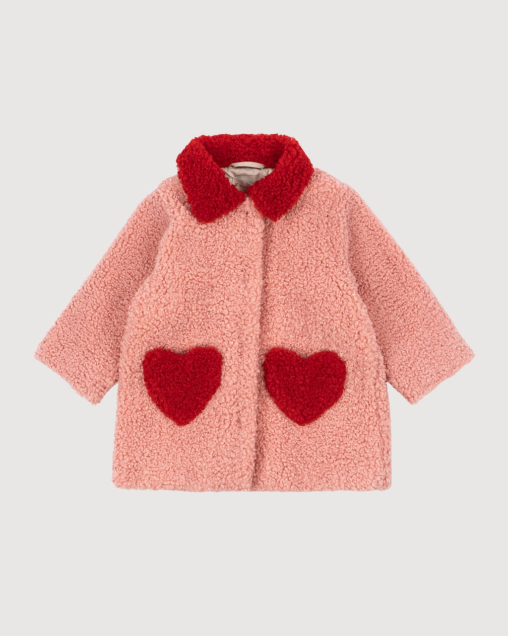 KONGES SLOJD | cappotto teddy cuori