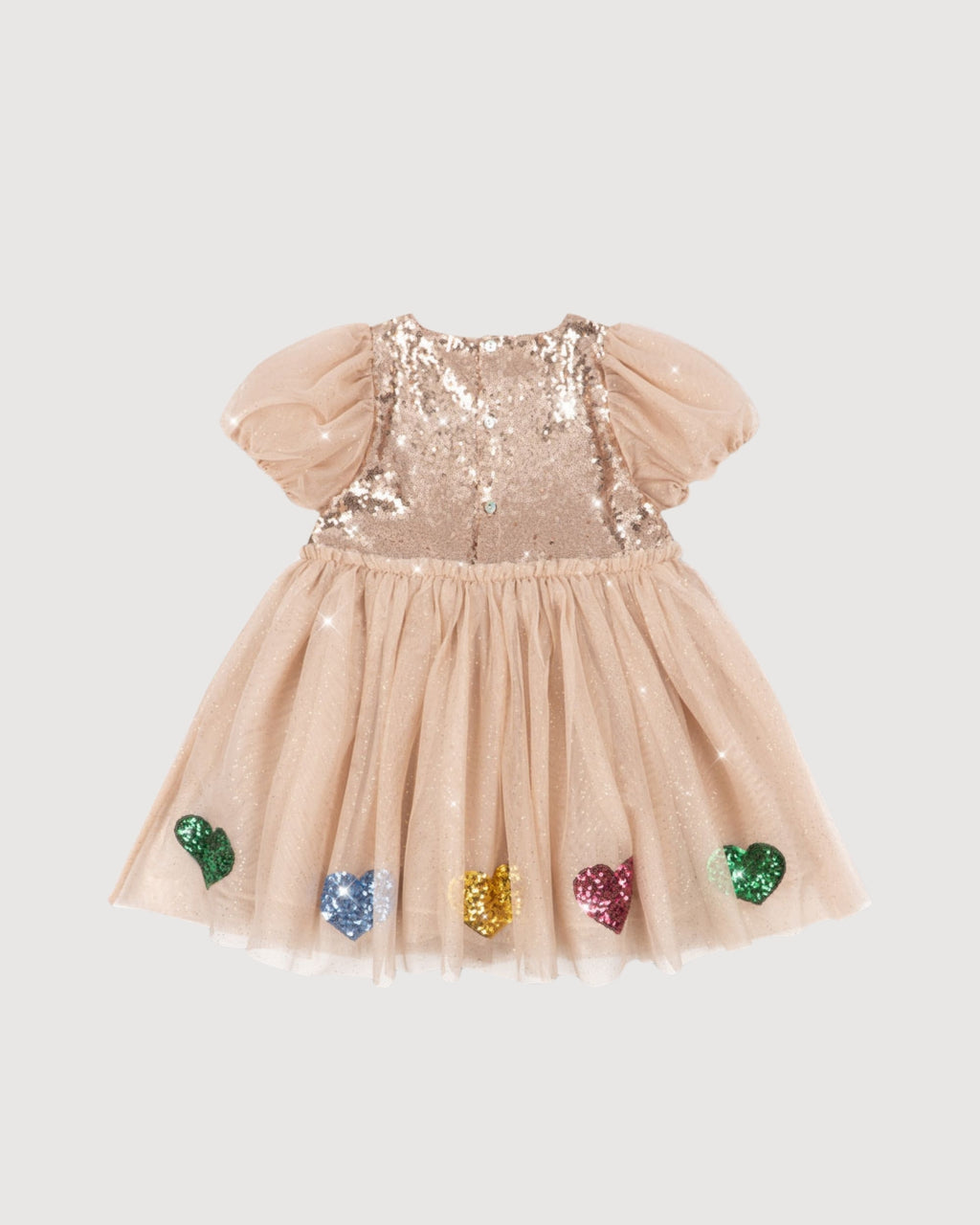 KONGES SLOJD | abito cuori paillettes