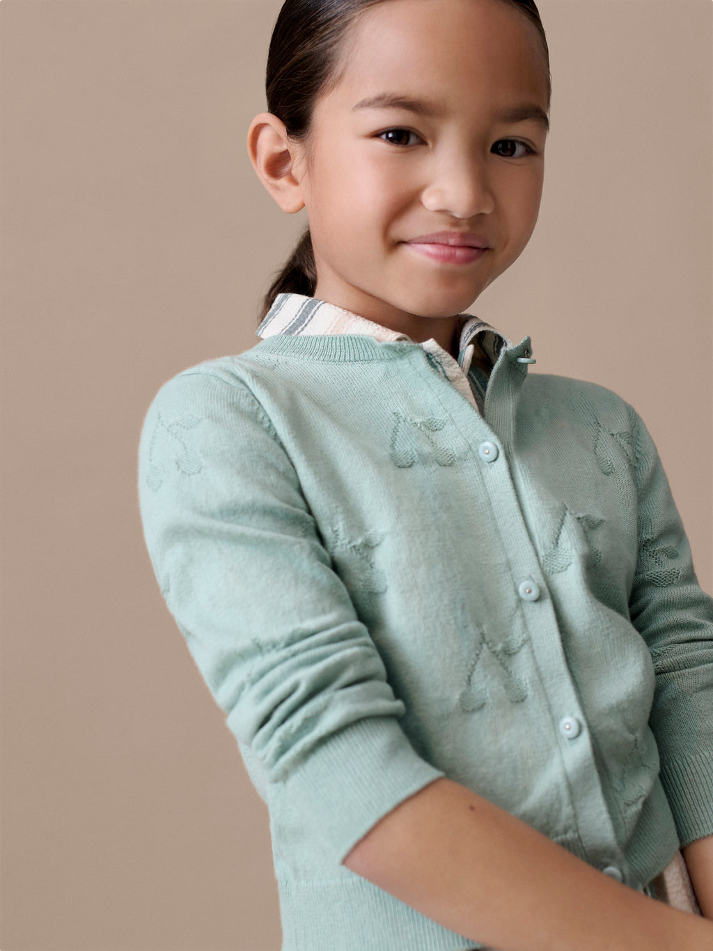 BONPOINT | cardigan motivo ciliegie