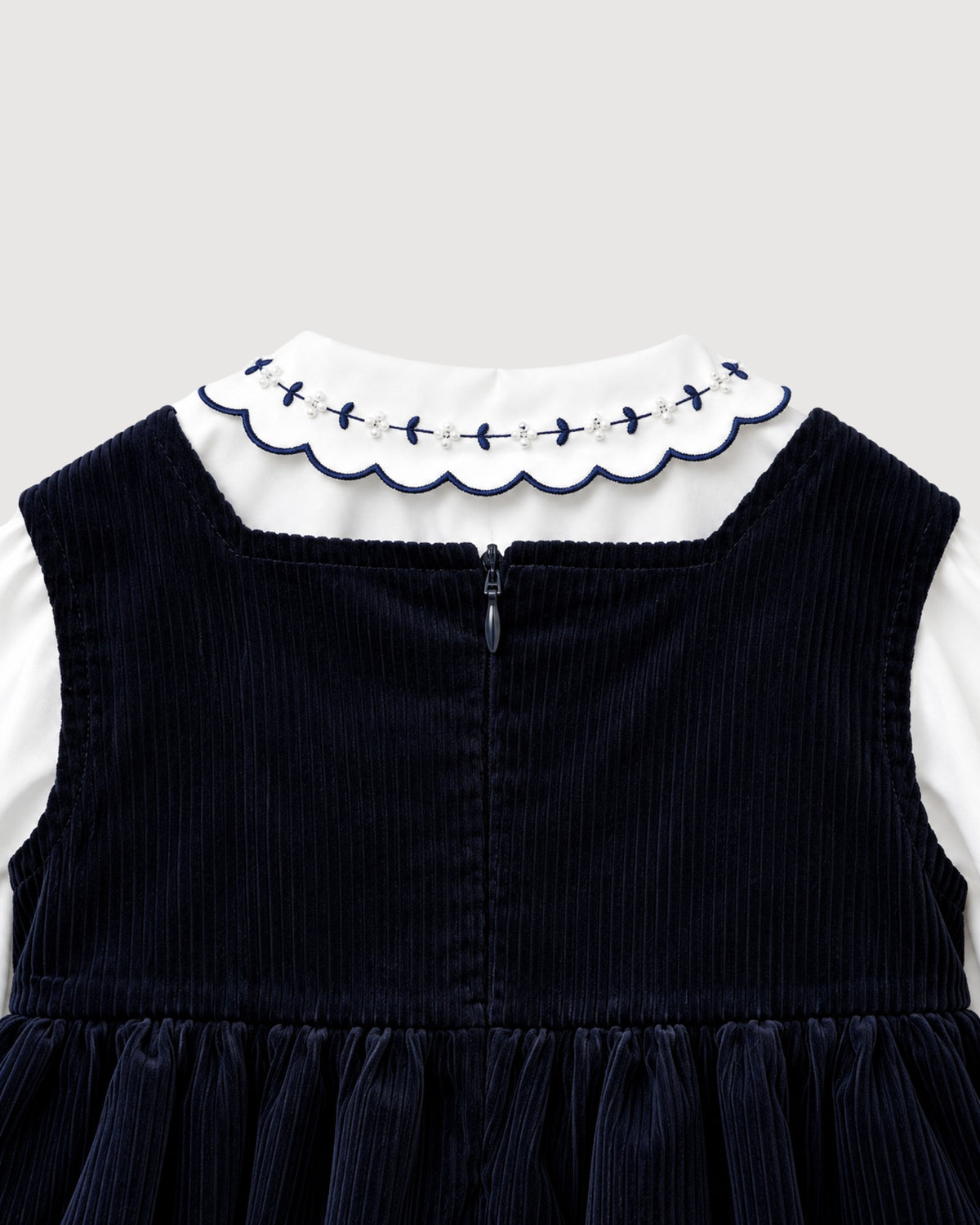 NICOLETTA FANNA | abito velluto a coste con camicia