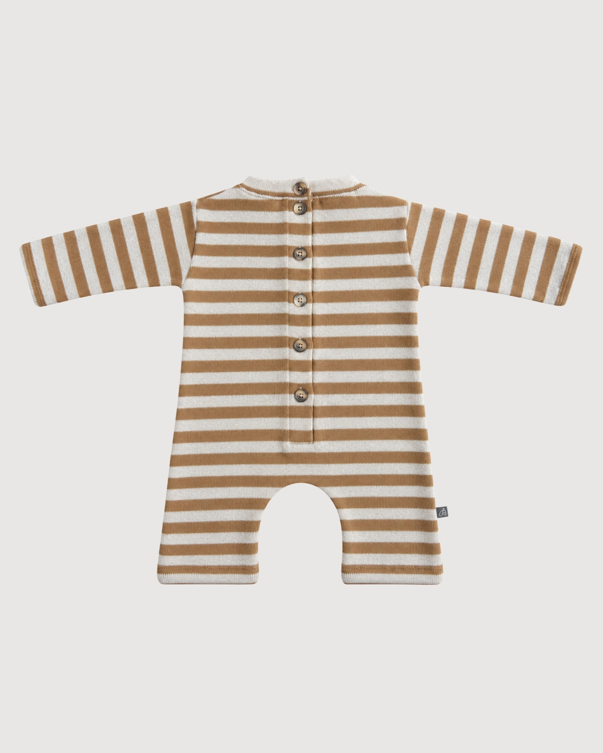 RAGAZZINI | tutina con maxi tasca in felpa-maglia a righe