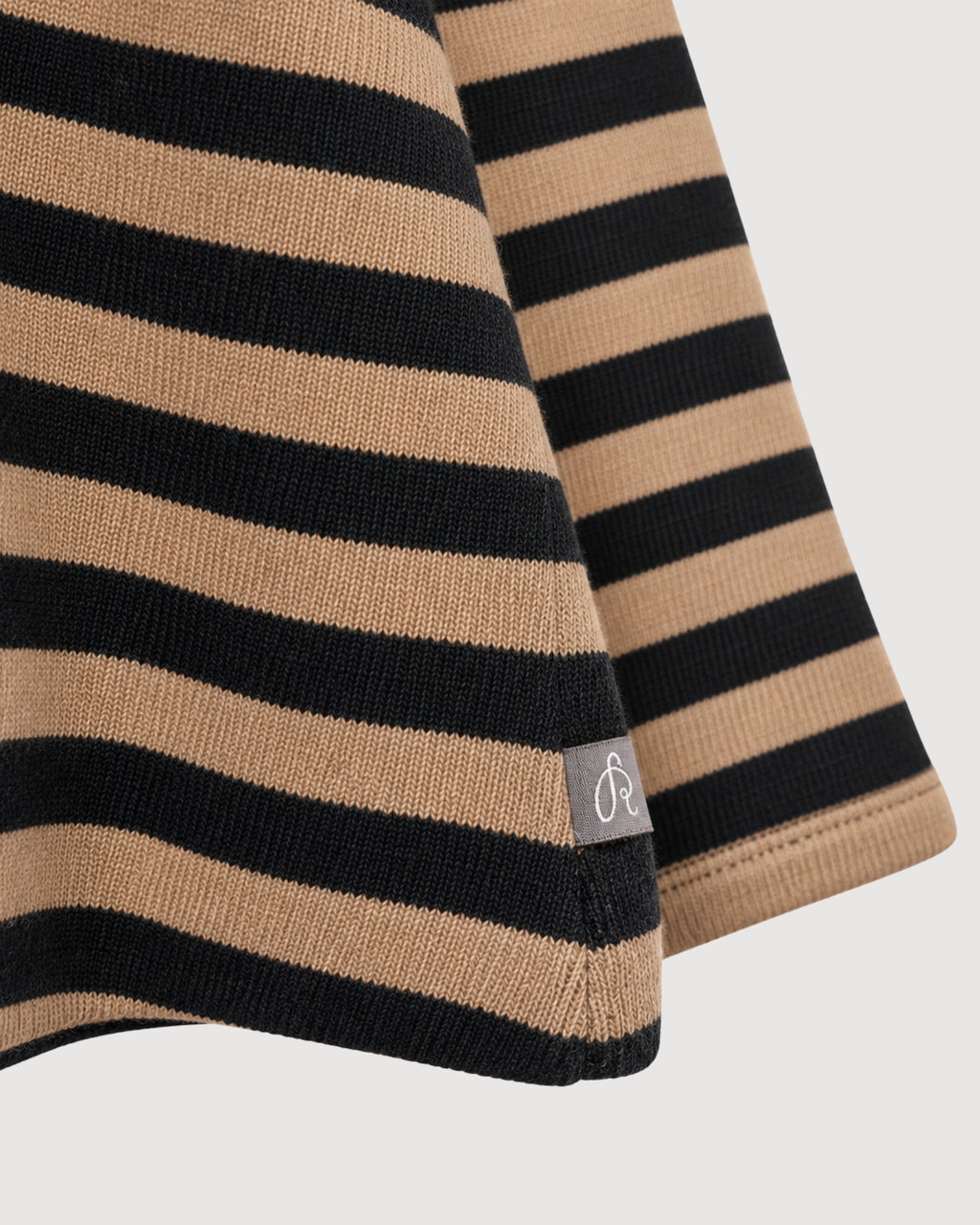 RAGAZZINI | maglia con ruches in felpa-maglia a righe