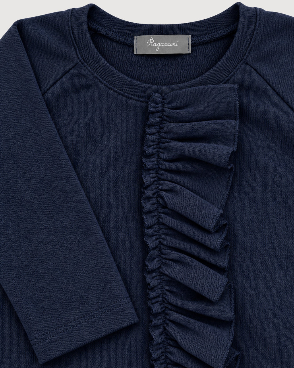 RAGAZZINI | maglia con ruches in felpa-maglia