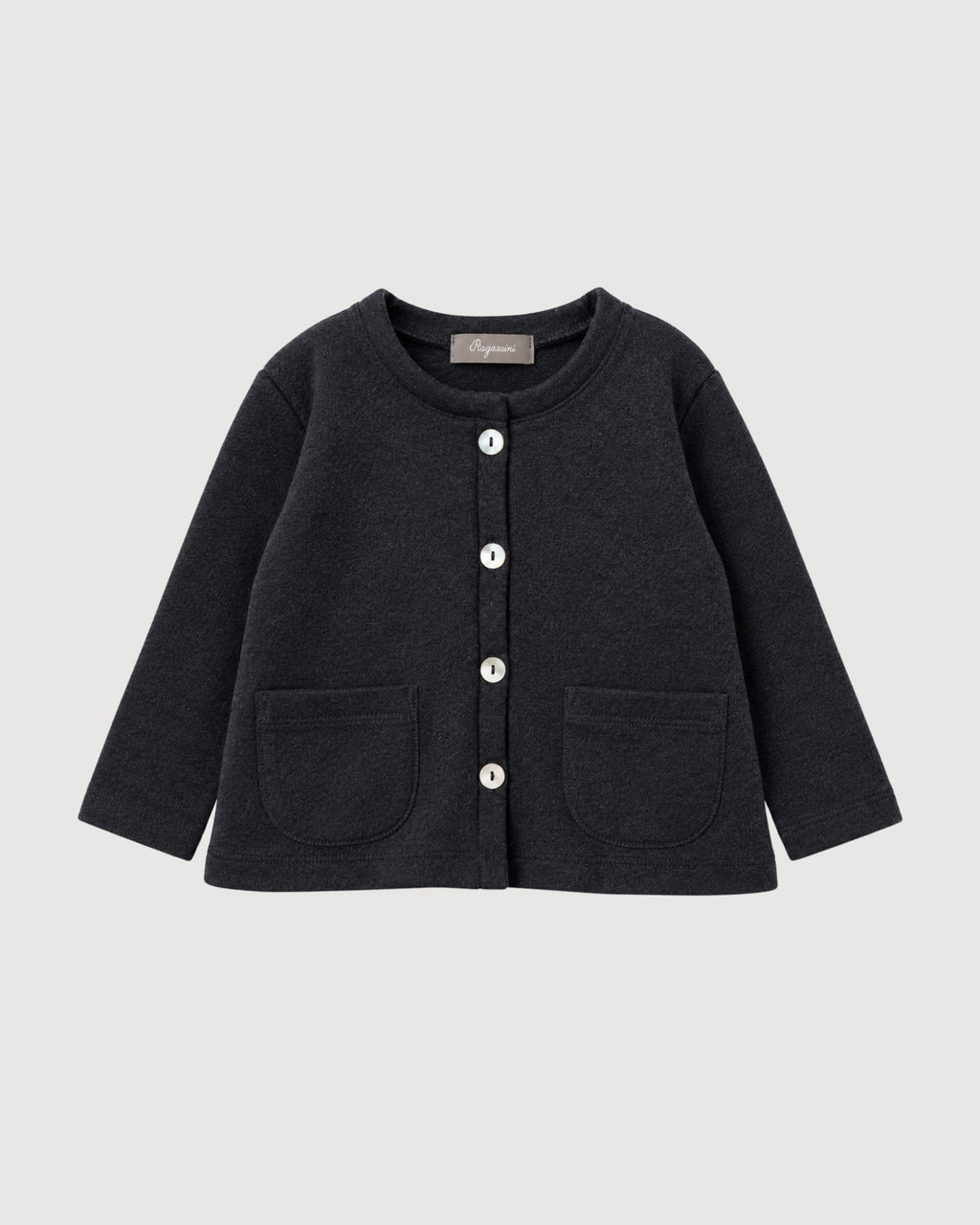 RAGAZZINI | cardigan con balza in felpa-maglia
