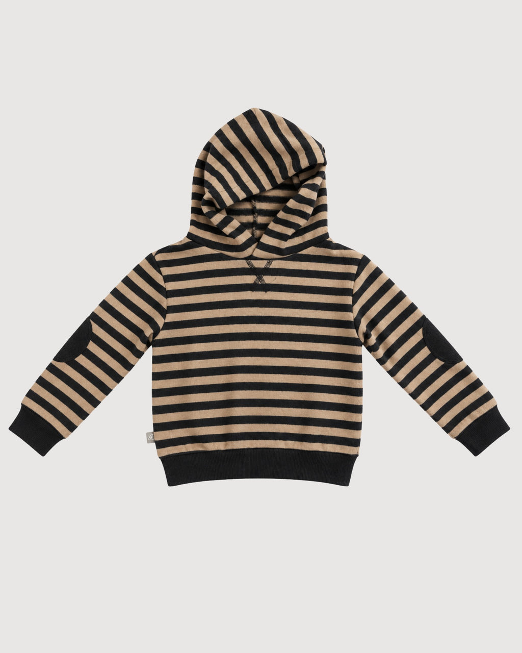 RAGAZZINI | maglia con cappuccio in felpa-maglia a righe