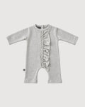RAGAZZINI | tutina con rouches in felpa-maglia