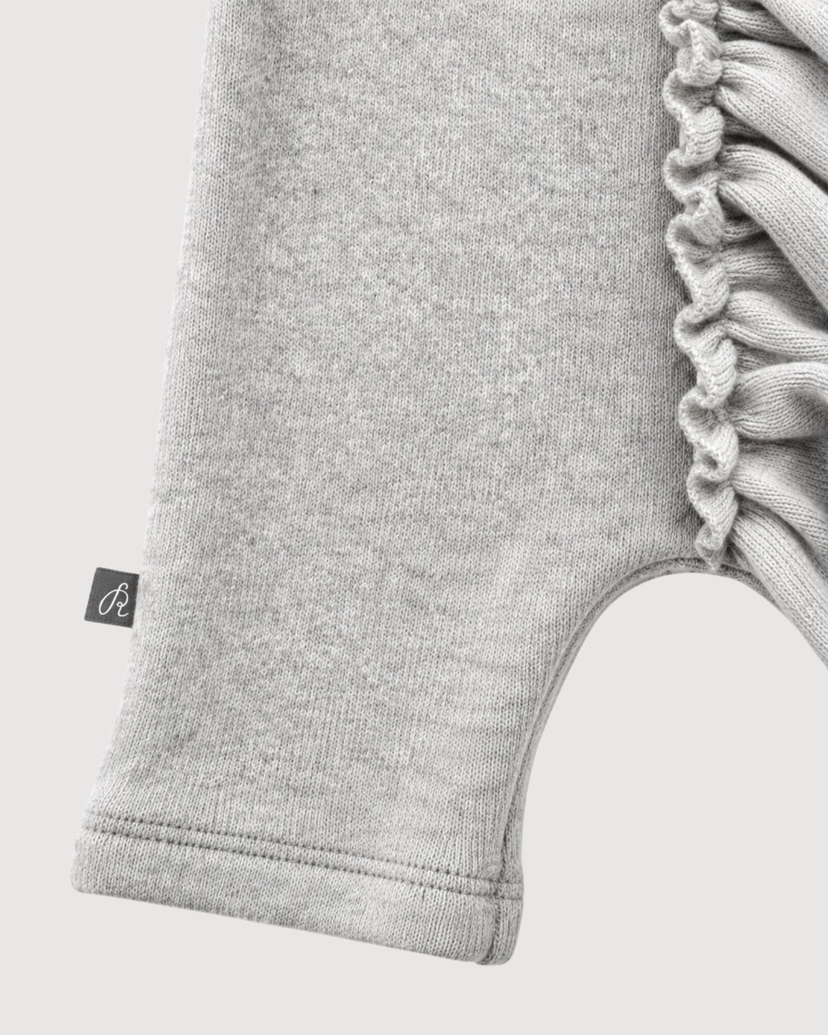 RAGAZZINI | tutina con rouches in felpa-maglia