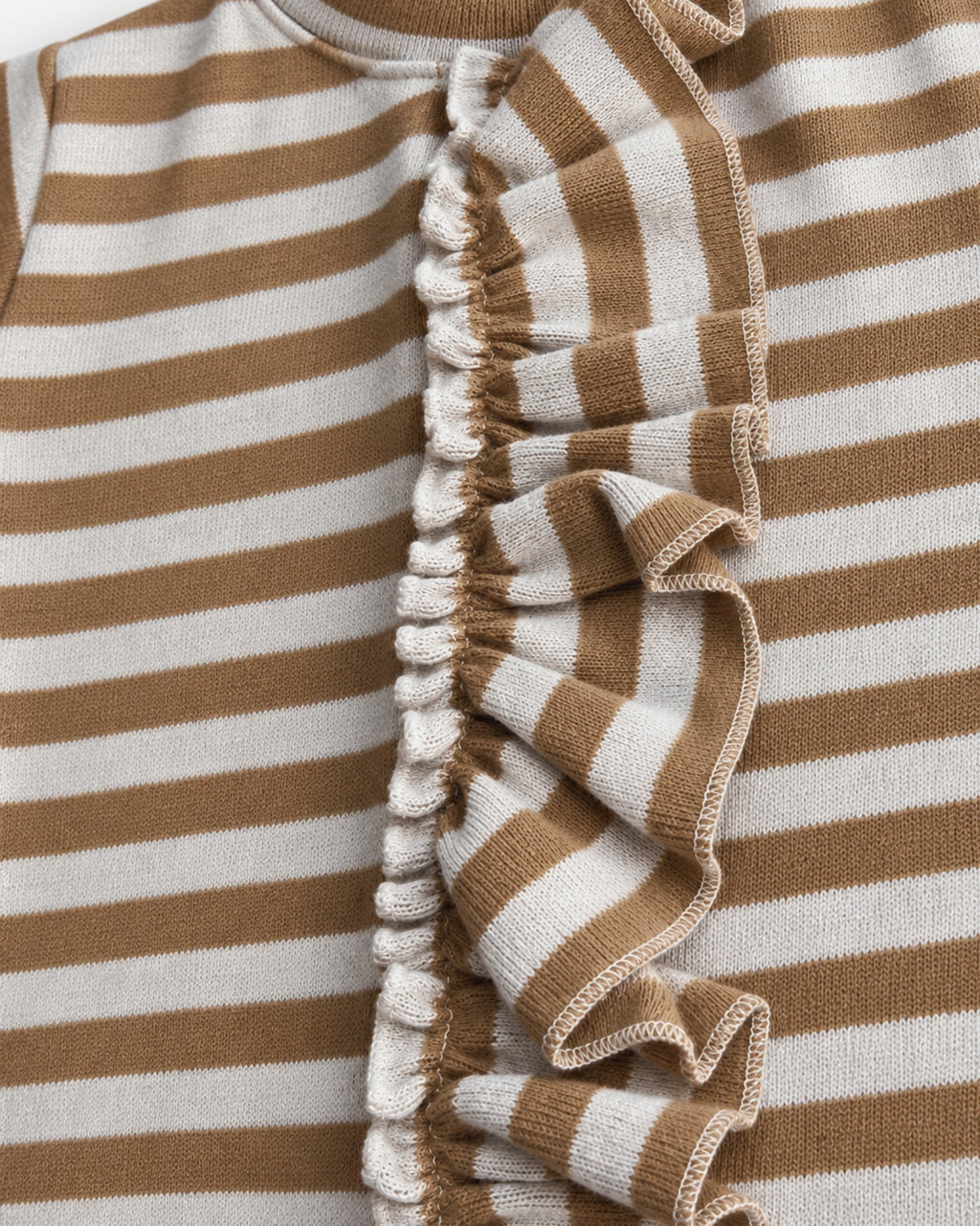 RAGAZZINI | tutina con rouches in felpa-maglia a righe