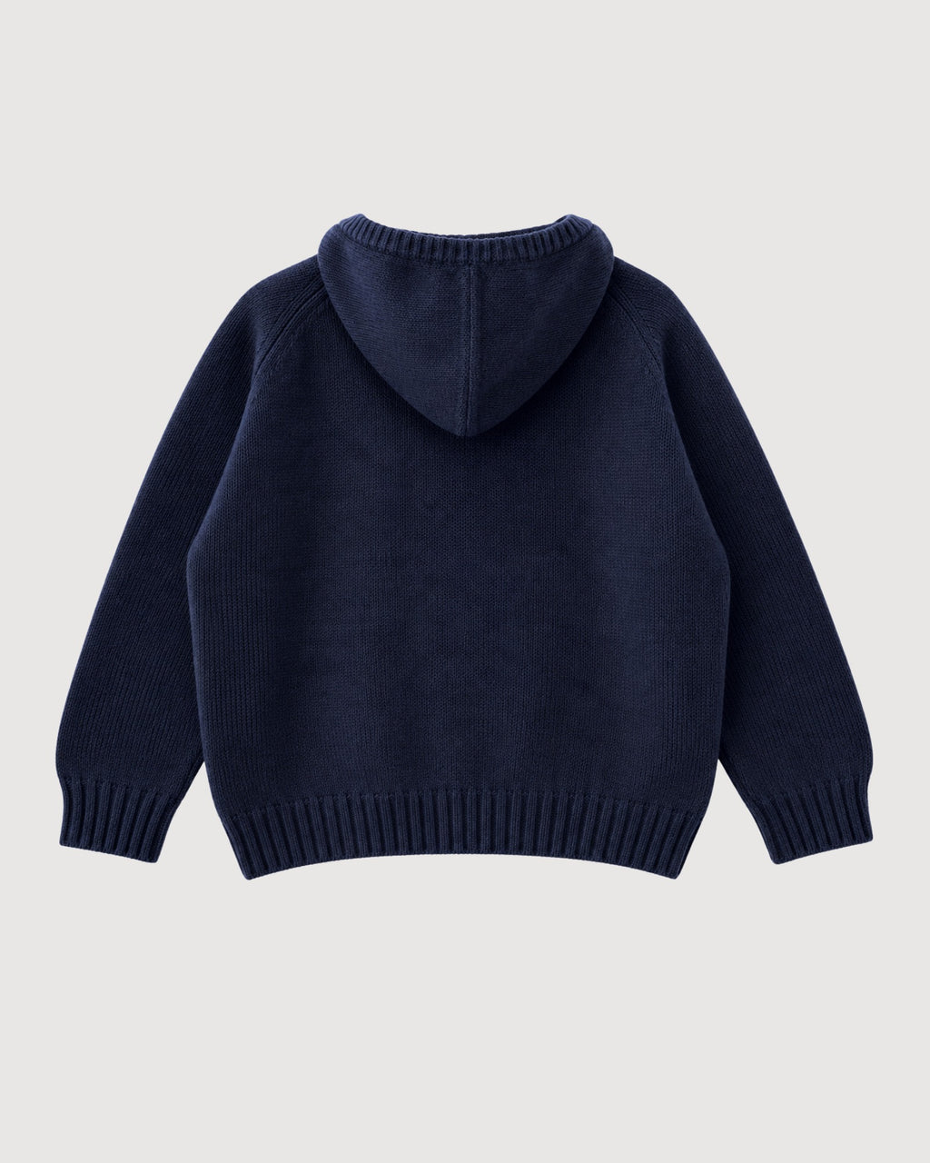 RAGAZZINI | maglione con zip e cappuccio in lana merino e cashmere